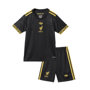 Kid's Mexico Third Away Soccer Jersey Kit(Jersey+Shorts) 2025 - Gold Cup