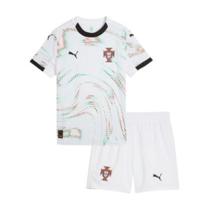 Kid's Portugal Away Soccer Jersey Kit(Jersey+Shorts) 2025