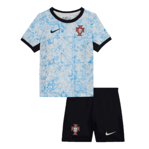 Kid's Portugal Away Soccer Jersey Kit(Jersey+Shorts) Euro 2024