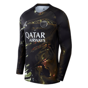 PSG Long Sleeve Soccer Jersey 2025/26 - Black and Gold