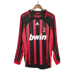 Retro RONALDO #99 2006/07 AC Milan Home Long Sleeve Soccer Jersey